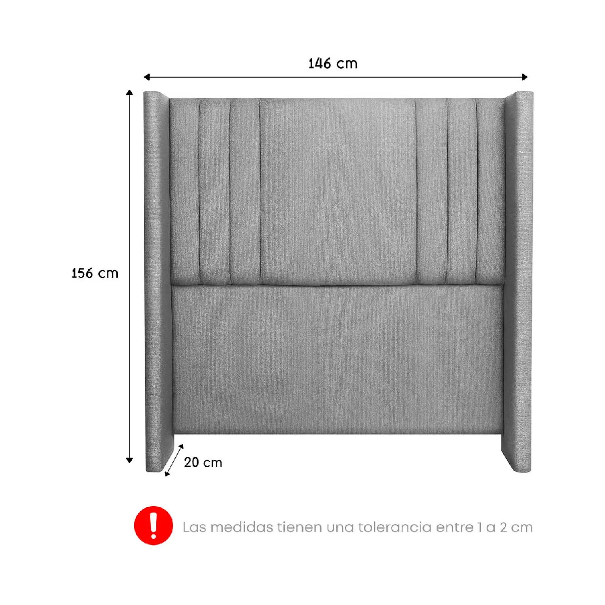 DORMITORIO FORLI PLATINIUM 2 PLAZAS + VELADORES - 7
