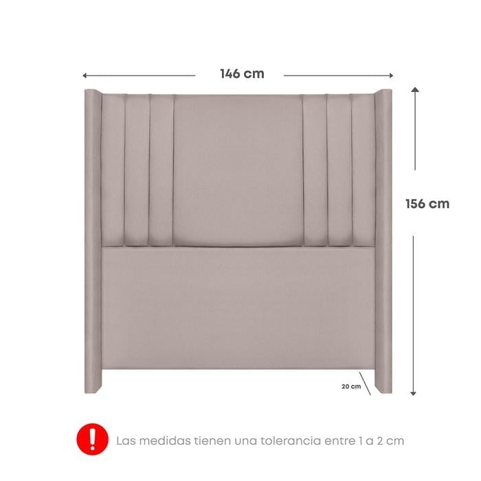 DORMITORIO FORLI PLATINIUM 2 PLAZAS + VELADORES - 7