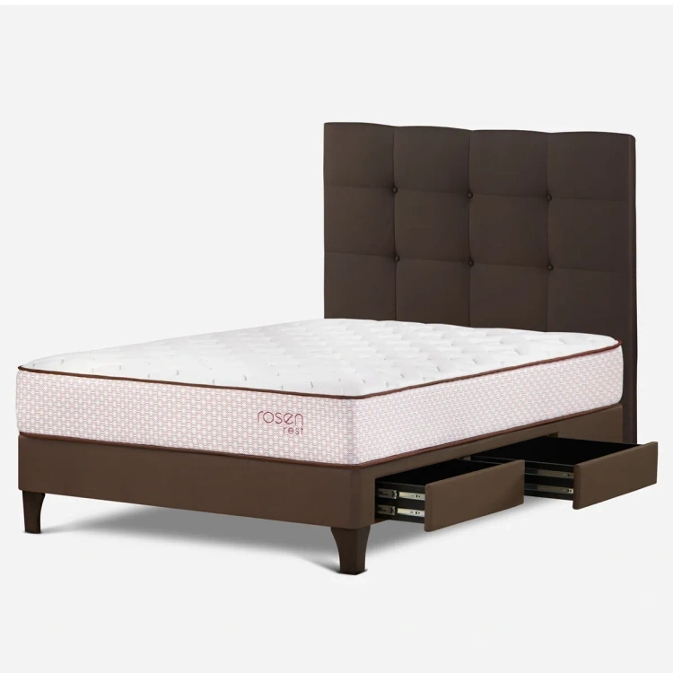 DORMITORIO EUROPEO CON CAJONES ROSEN REST 2 PLAZAS ISSEY - 4