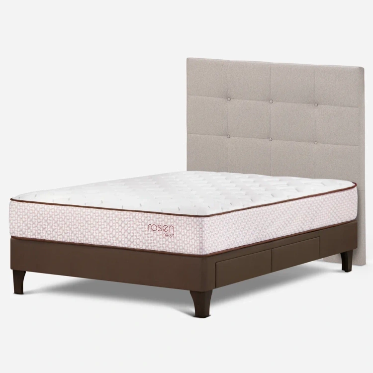 DORMITORIO EUROPEO CON CAJONES ROSEN REST 2 PLAZAS ISSEY - 3