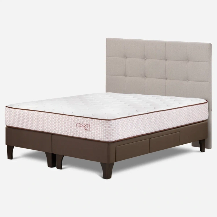 DORMITORIO EUROPEO CON CAJONES ROSEN REST QUEEN ISSEY - 3