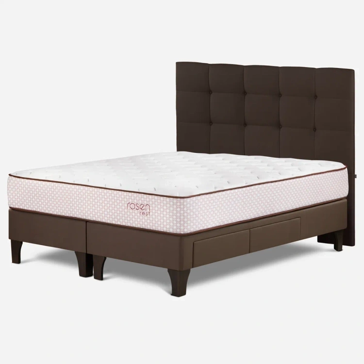 DORMITORIO EUROPEO CON CAJONES ROSEN REST KING ISSEY - 3