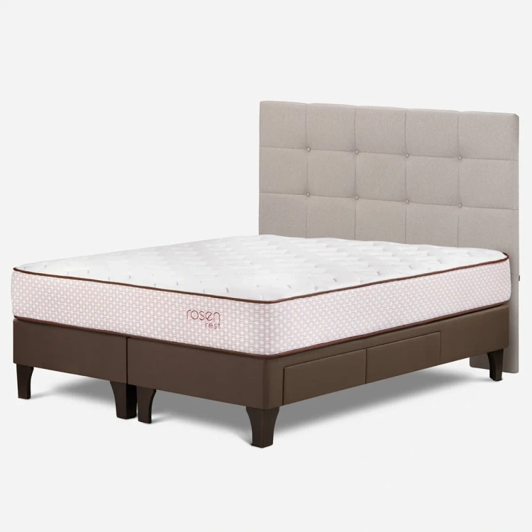 DORMITORIO EUROPEO CON CAJONES ROSEN REST KING ISSEY - 3
