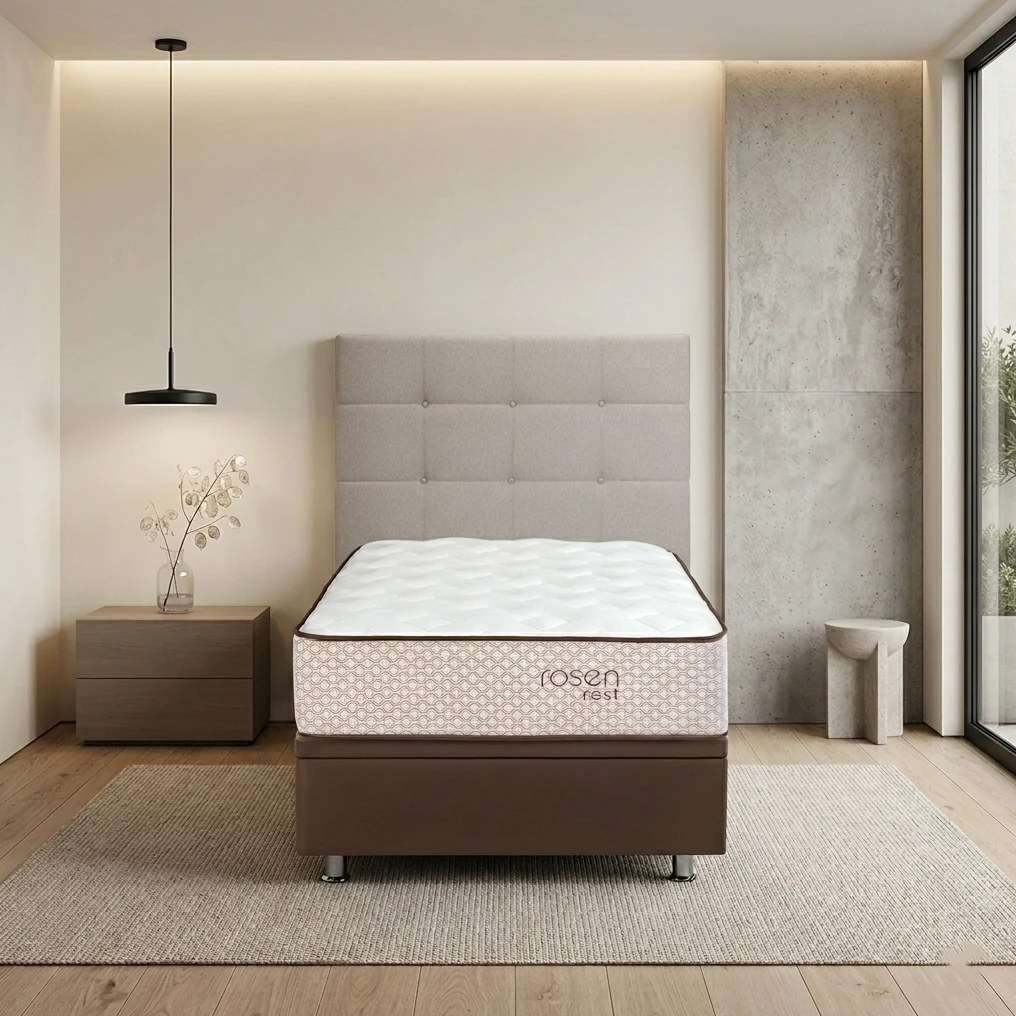 DORMITORIO BOXET ROSEN REST 1.5 PLAZAS ISSEY - 1
