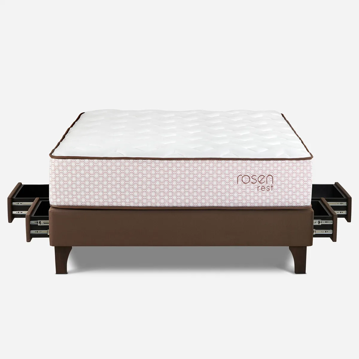 CAMA EUROPEA CON CAJONES ROSEN REST 2 PLAZAS - 1