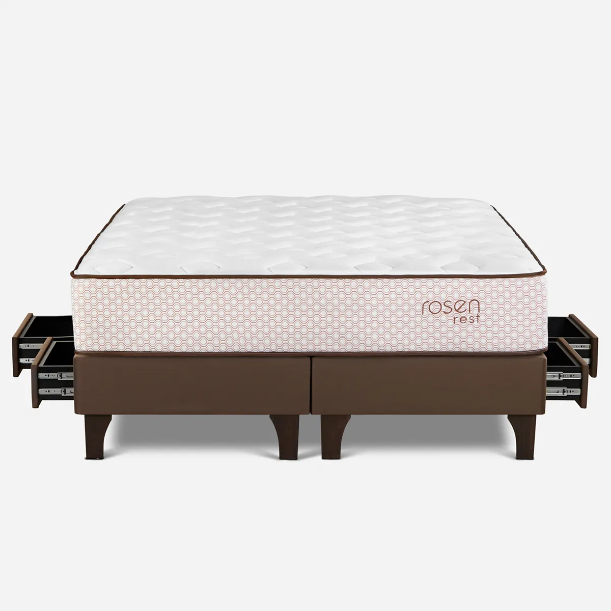 CAMA EUROPEA CON CAJONES ROSEN REST QUEEN - 1