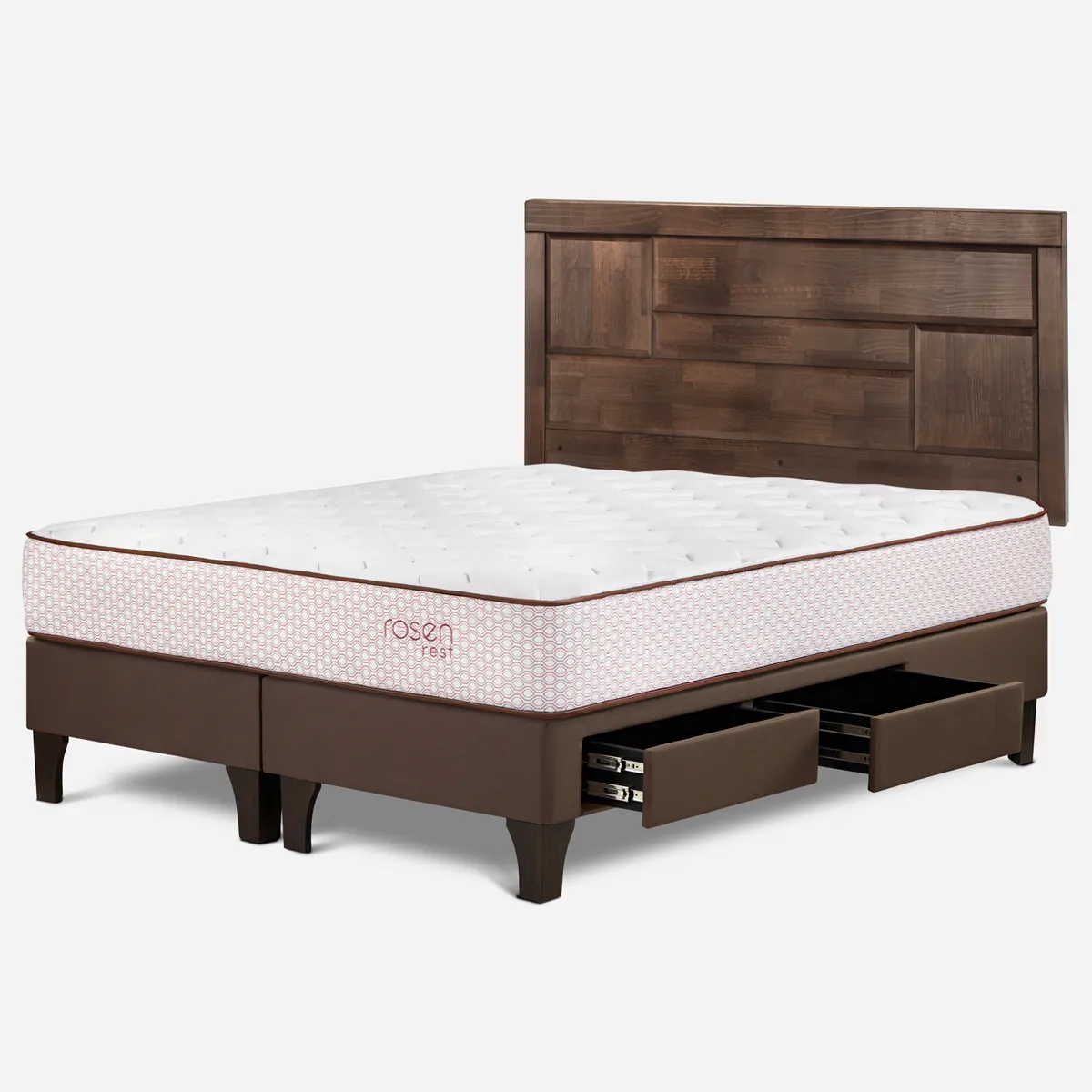 DORMITORIO EUROPEO CON CAJONES ROSEN REST QUEEN DOLCE - 3