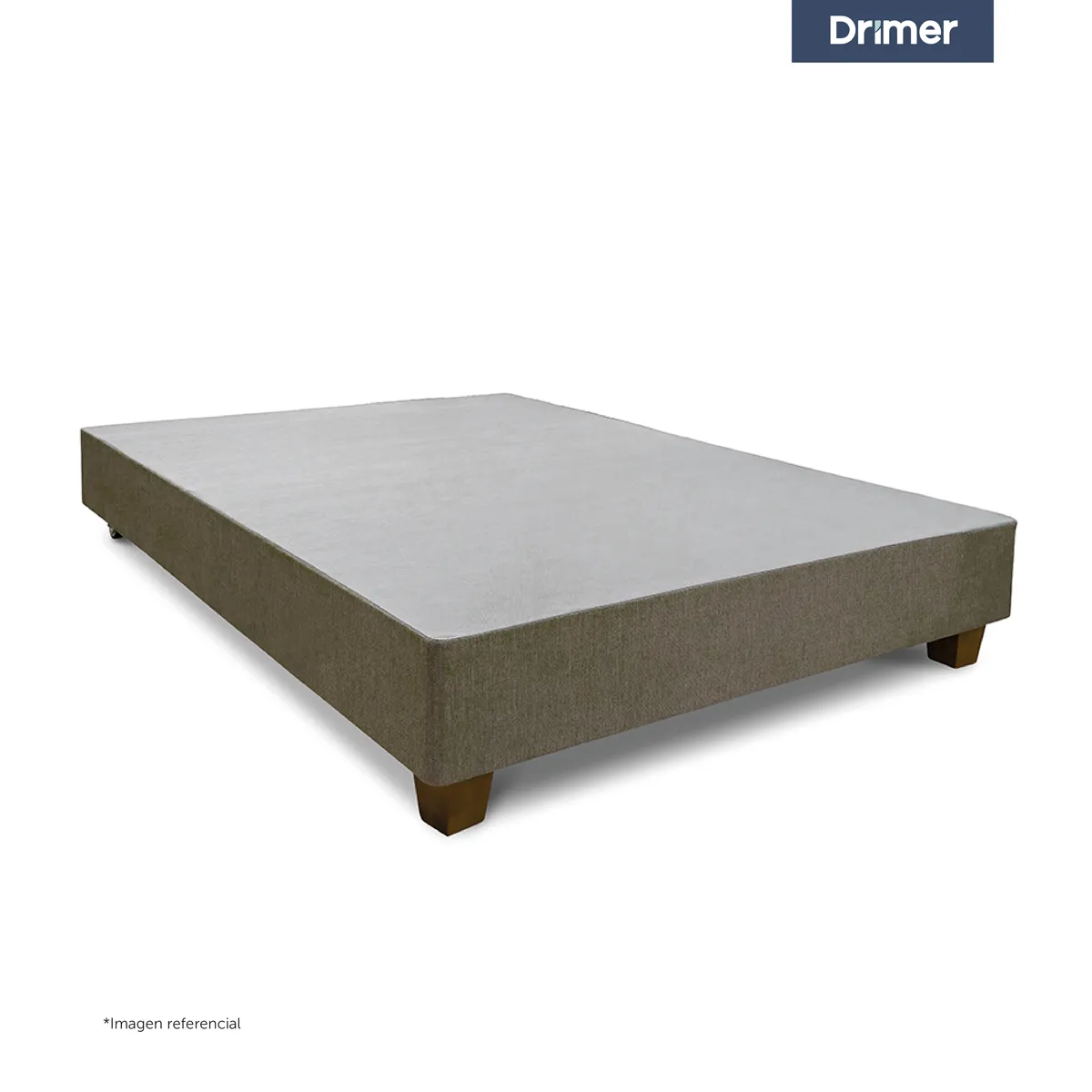 CAMA BOX TARIMA DRIMER AMERICANA 2 PLAZAS BEIGE REGULAR - 1