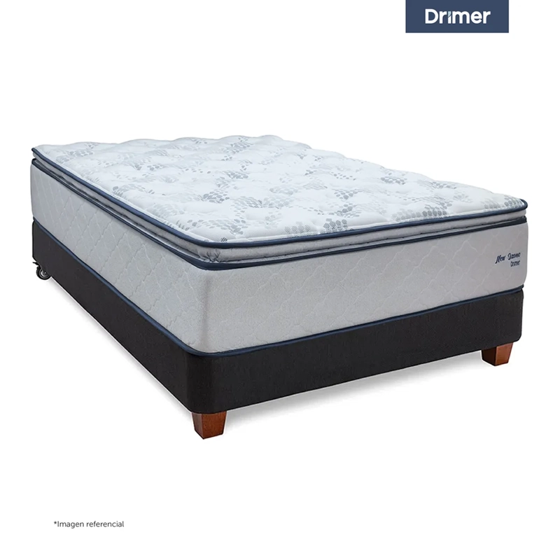 CAMA AMERICANA DRIMER 1 PLAZA BLANCO NEW OZONO - 1