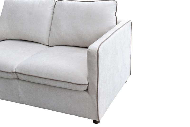 SOFÁ RIPLEY HOME PIPING 2 CUERPOS BEIGE - 8