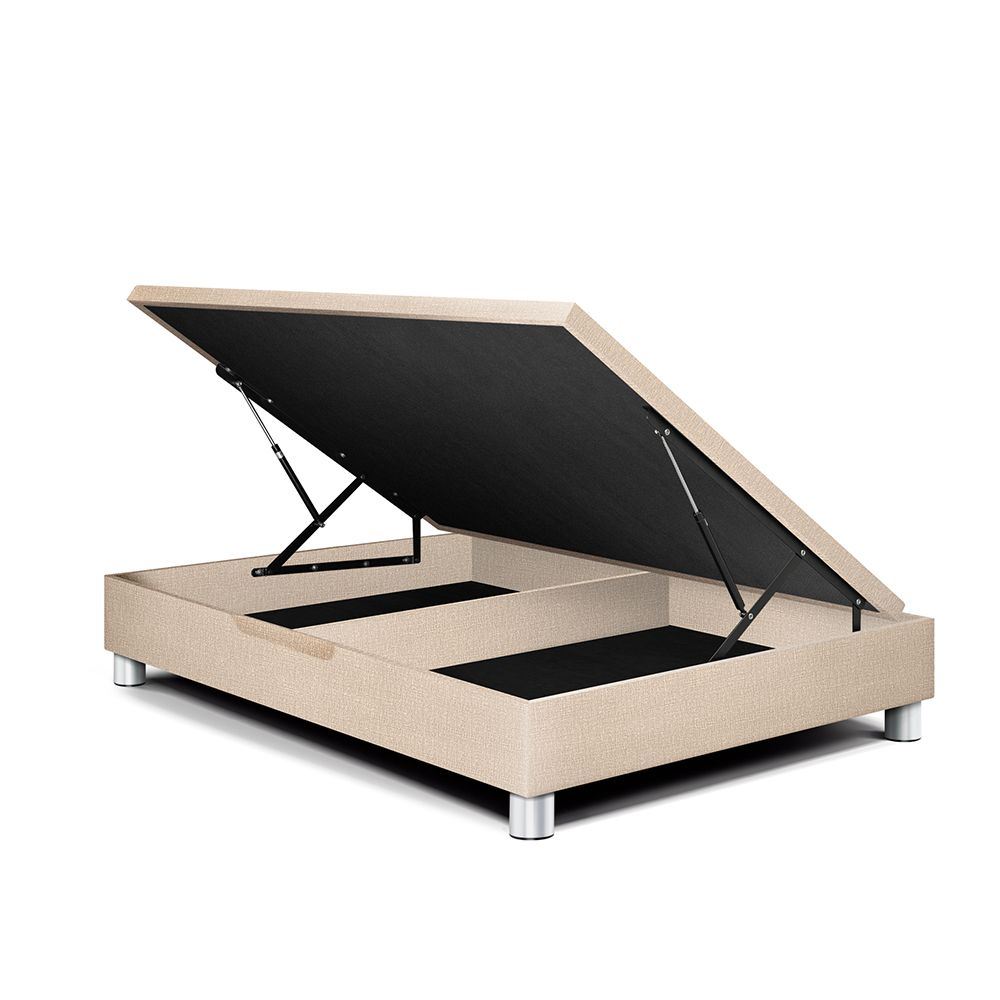 BASE BOXET PARAÍSO DELUXE 1.5 PLAZAS CHAMPAGNE - 1