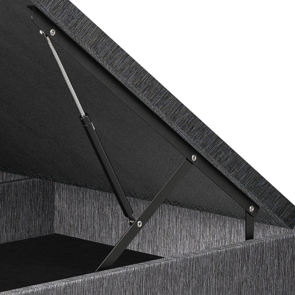 BASE BOXET PARAÍSO DELUXE 1.5 PLAZAS GRIS - 4