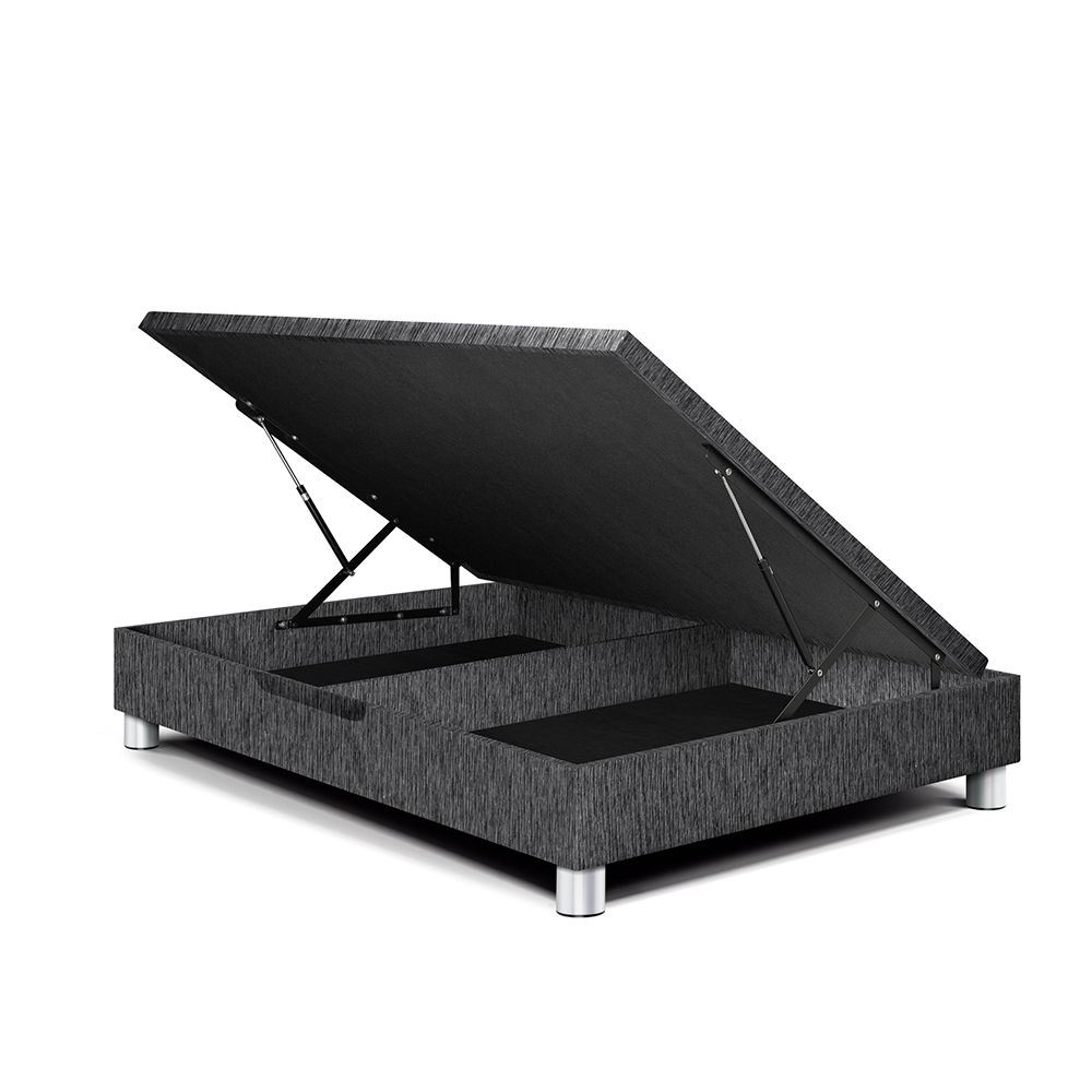 BASE BOXET PARAÍSO DELUXE 1.5 PLAZAS CHARCOAL - 1