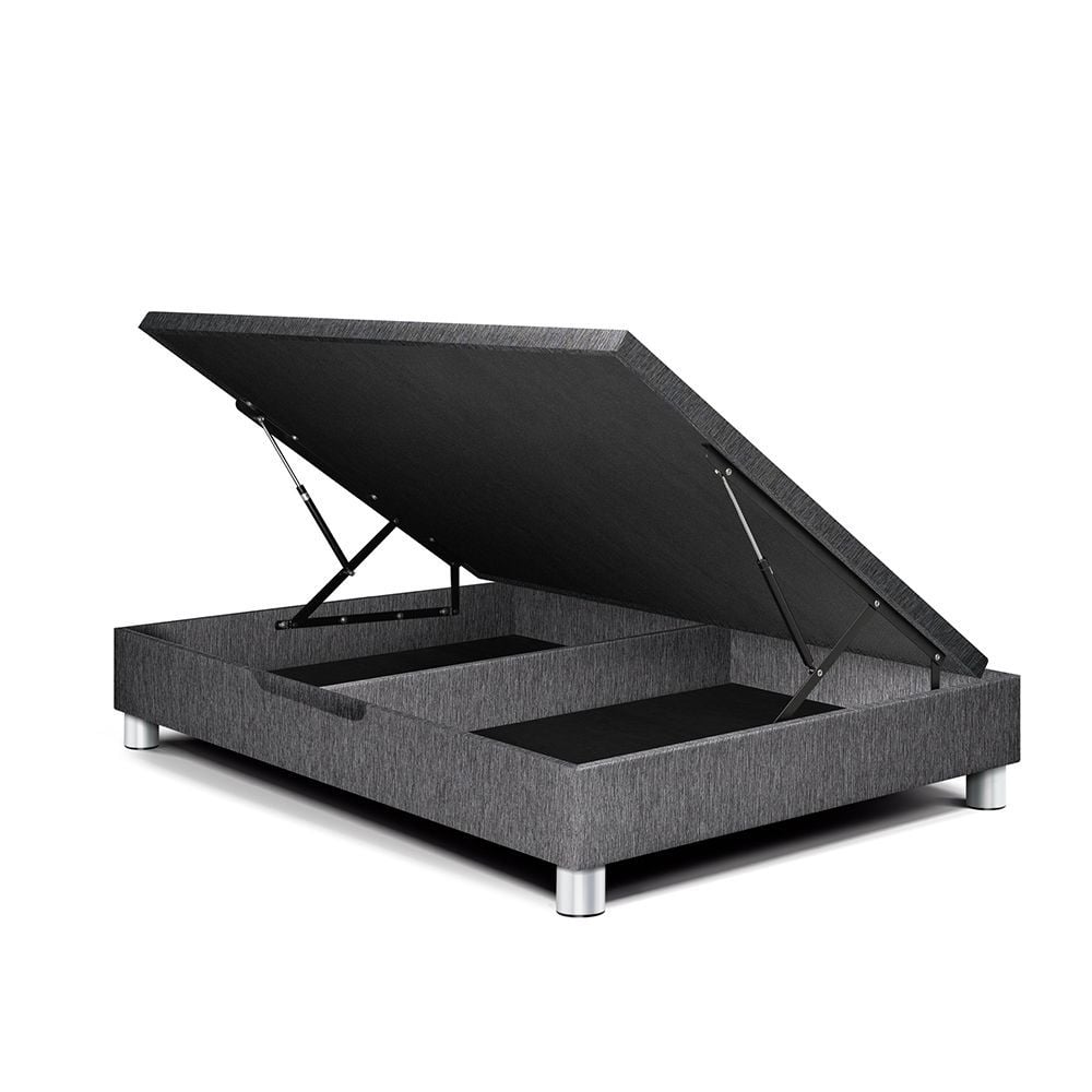 BASE BOXET PARAÍSO DELUXE 2 PLAZAS GRIS - 1