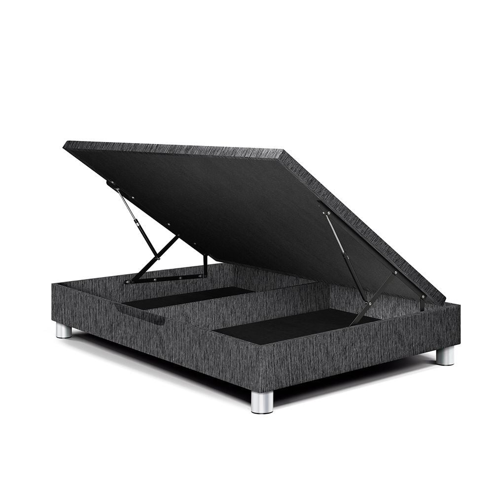 BASE BOXET PARAÍSO DELUXE 2 PLAZAS CHARCOAL - 1
