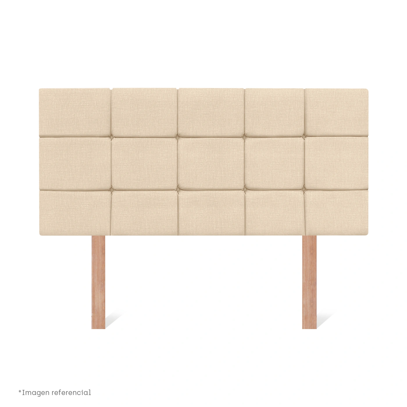 DORMITORIO BOXET PARAÍSO ROYAL CROWN BLOCKS QUEEN CHAMPAGNE + 2 ALMOHADAS VISCOELÁSTICAS - 5