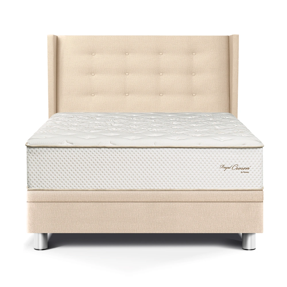 DORMITORIO BOXET PARAISO ROYAL CROWN 1.5 PLAZAS + 1 ALMOHADA VISCOELÁSTICA - 1