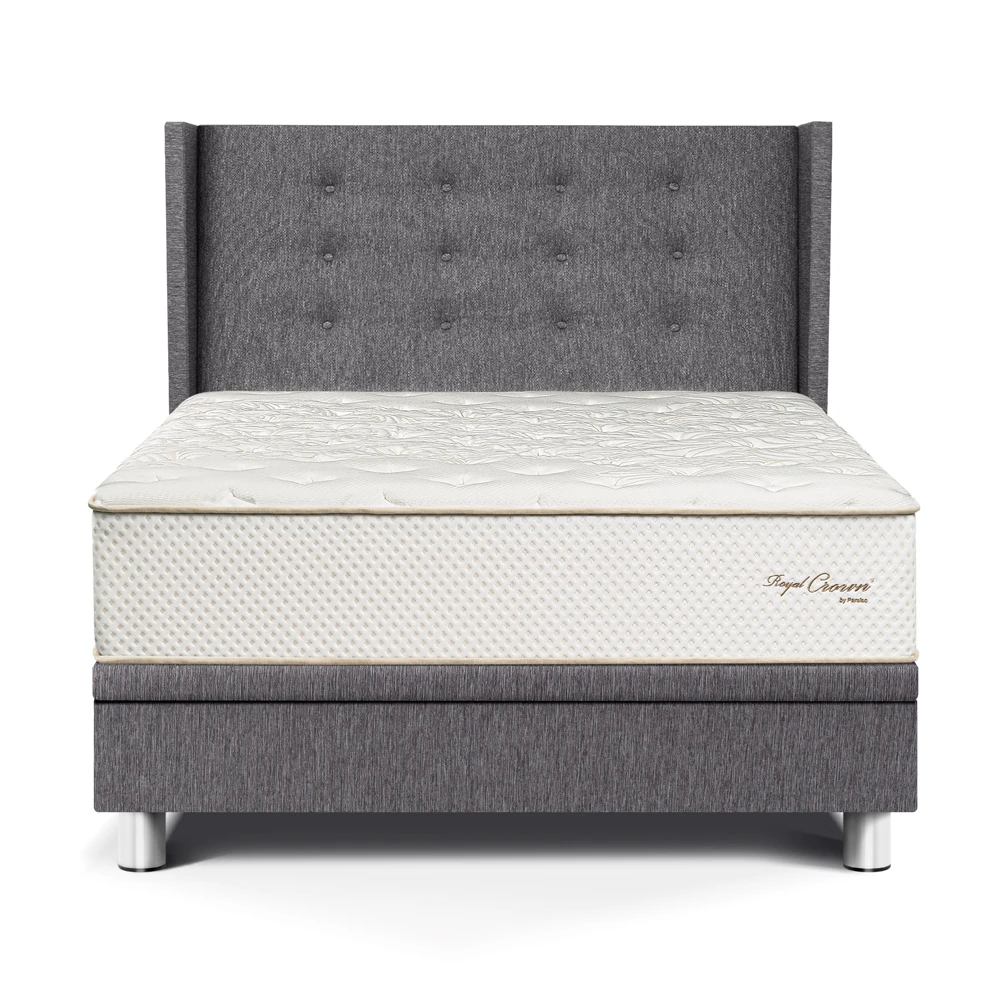 DORMITORIO BOXET PARAISO ROYAL CROWN 1.5 PLAZAS + 1 ALMOHADA VISCOELÁSTICA - 1