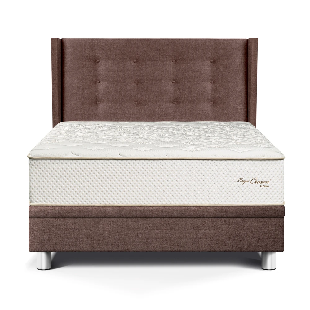 DORMITORIO BOXET PARAISO ROYAL CROWN 1.5 PLAZAS + 1 ALMOHADA VISCOELÁSTICA - 1