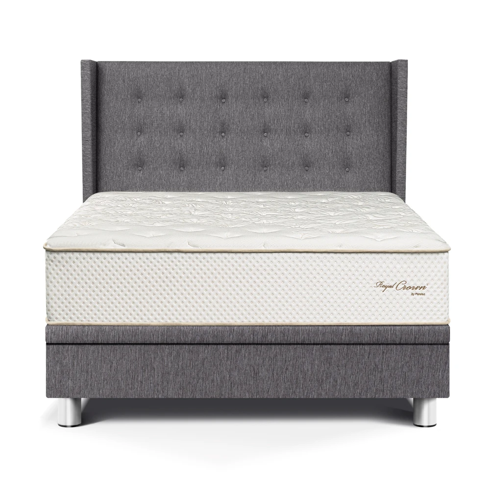 DORMITORIO BOXET PARAISO ROYAL CROWN QUEEN + 2 ALMOHADAS VISCOELÁSTICAS - 1