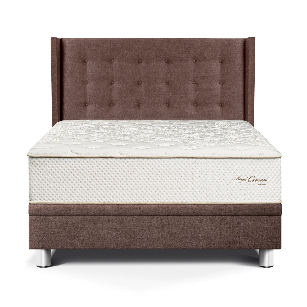 DORMITORIO BOXET PARAISO ROYAL CROWN QUEEN + 2 ALMOHADAS VISCOELÁSTICAS - 1