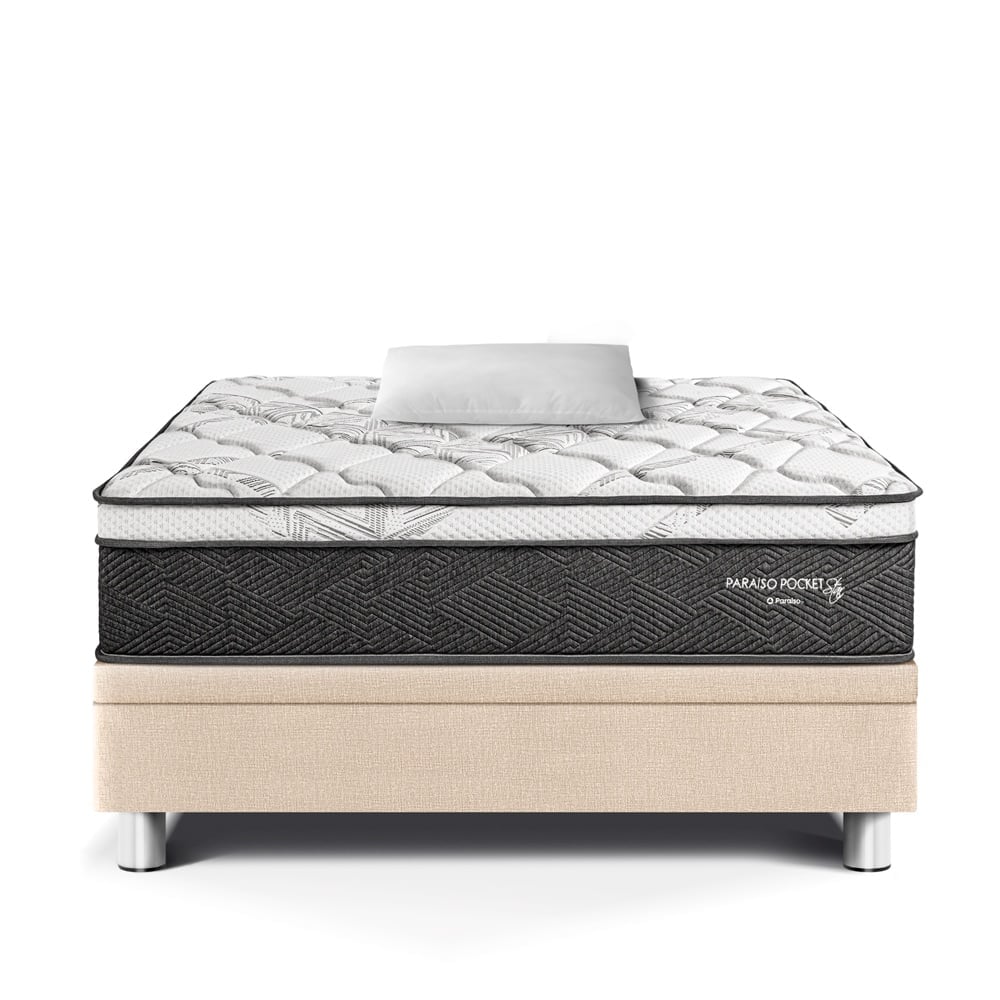 CAMA BOXET PARAISO PARAÍSO POCKET STAR 1.5 PLAZAS CHAMPAGNE - 2