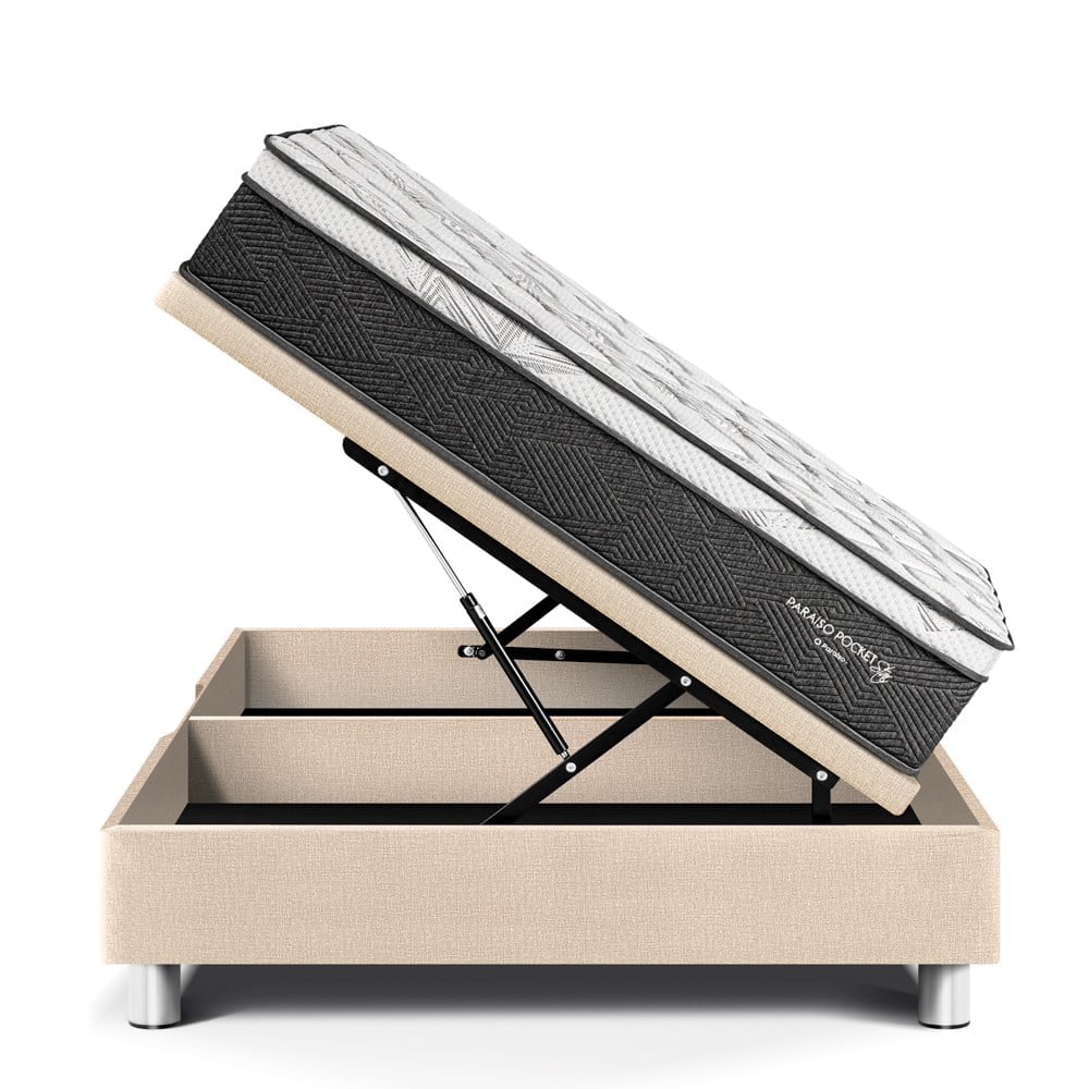 CAMA BOXET PARAISO PARAÍSO POCKET STAR 1.5 PLAZAS CHAMPAGNE - 3