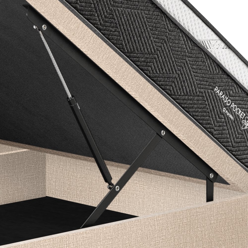 CAMA BOXET PARAISO PARAÍSO POCKET STAR 1.5 PLAZAS CHAMPAGNE - 4