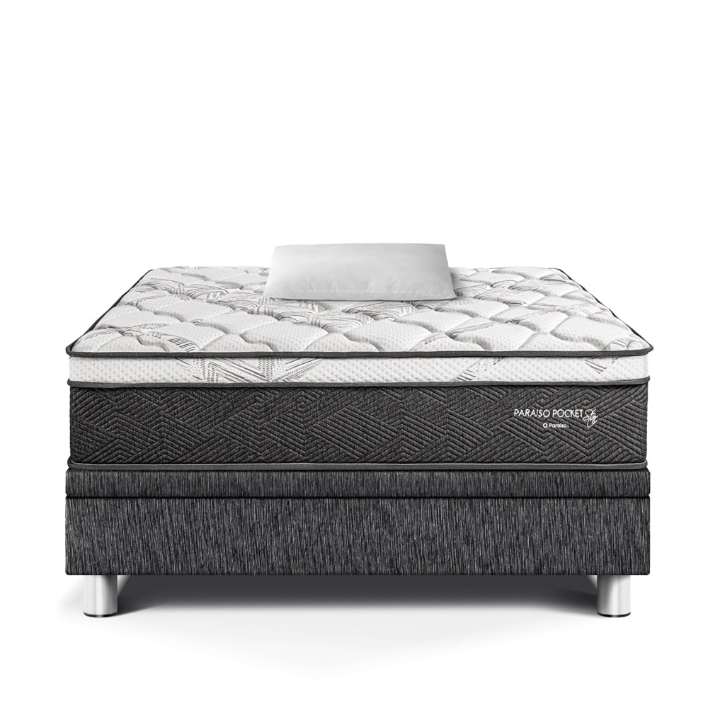 CAMA BOXET PARAISO PARAÍSO POCKET STAR 1.5 PLAZAS CHARCOAL - 2