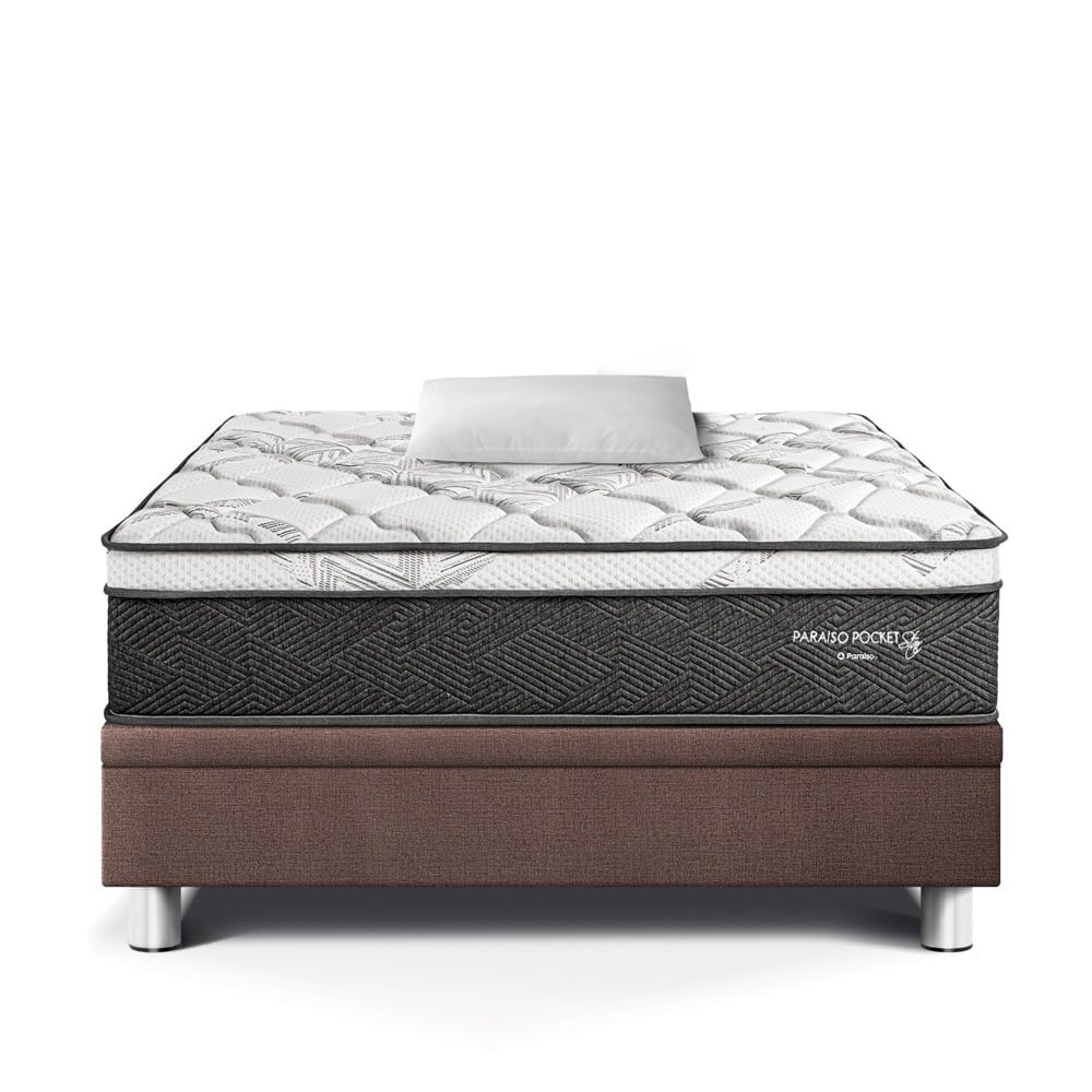 CAMA BOXET PARAISO PARAÍSO POCKET STAR 1.5 PLAZAS CHOCOLATE - 2