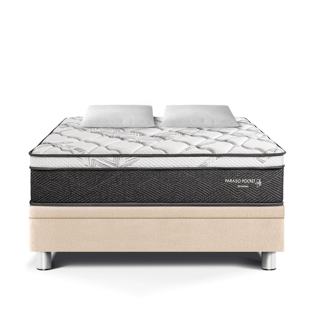 CAMA BOXET PARAISO PARAÍSO POCKET STAR 2 PLAZAS CHAMPAGNE - 2