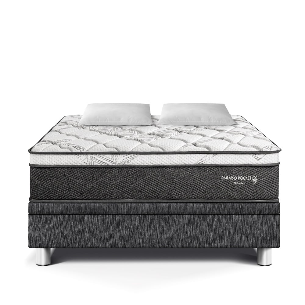 CAMA BOXET PARAISO PARAÍSO POCKET STAR QUEEN CHARCOAL - 2