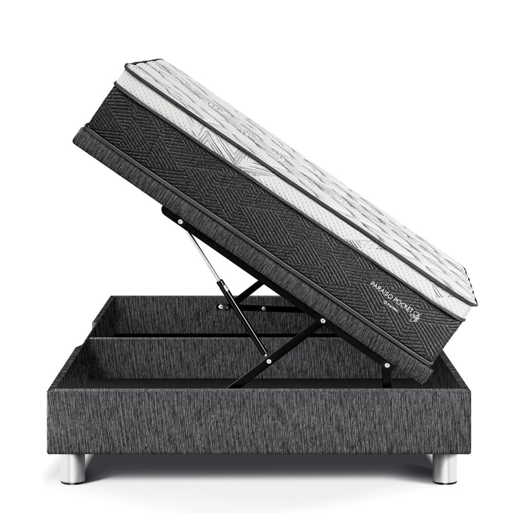 CAMA BOXET PARAISO PARAÍSO POCKET STAR QUEEN CHARCOAL - 3
