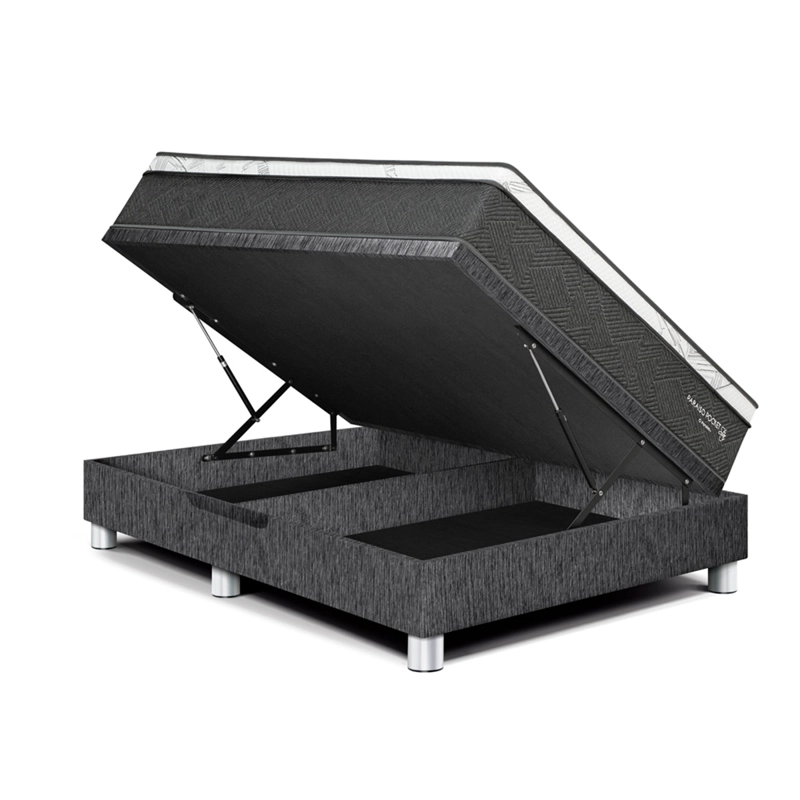 DORMITORIO BOXET PARAÍSO POCKET STAR QUEEN CHARCOAL - 2