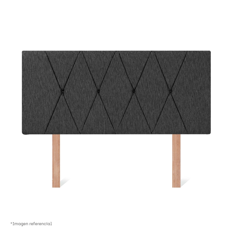 DORMITORIO BOXET PARAÍSO POCKET STAR QUEEN CHARCOAL - 5
