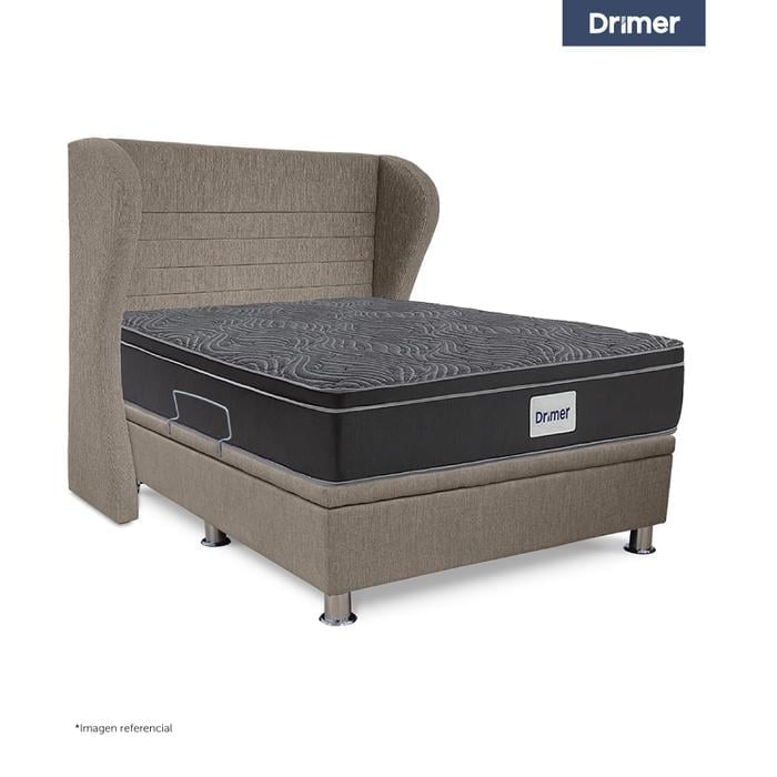 DORMITORIO BOXET DRIMER VENTUS QUEEN CABECERA BRETANNA BEIGE - 1