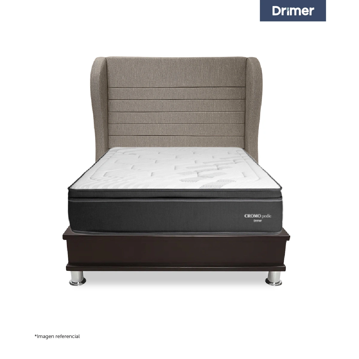 DORMITORIO OPORTO DRIMER CROMOPEDIC 2 PLAZAS BRETANNA BEIGE - 2
