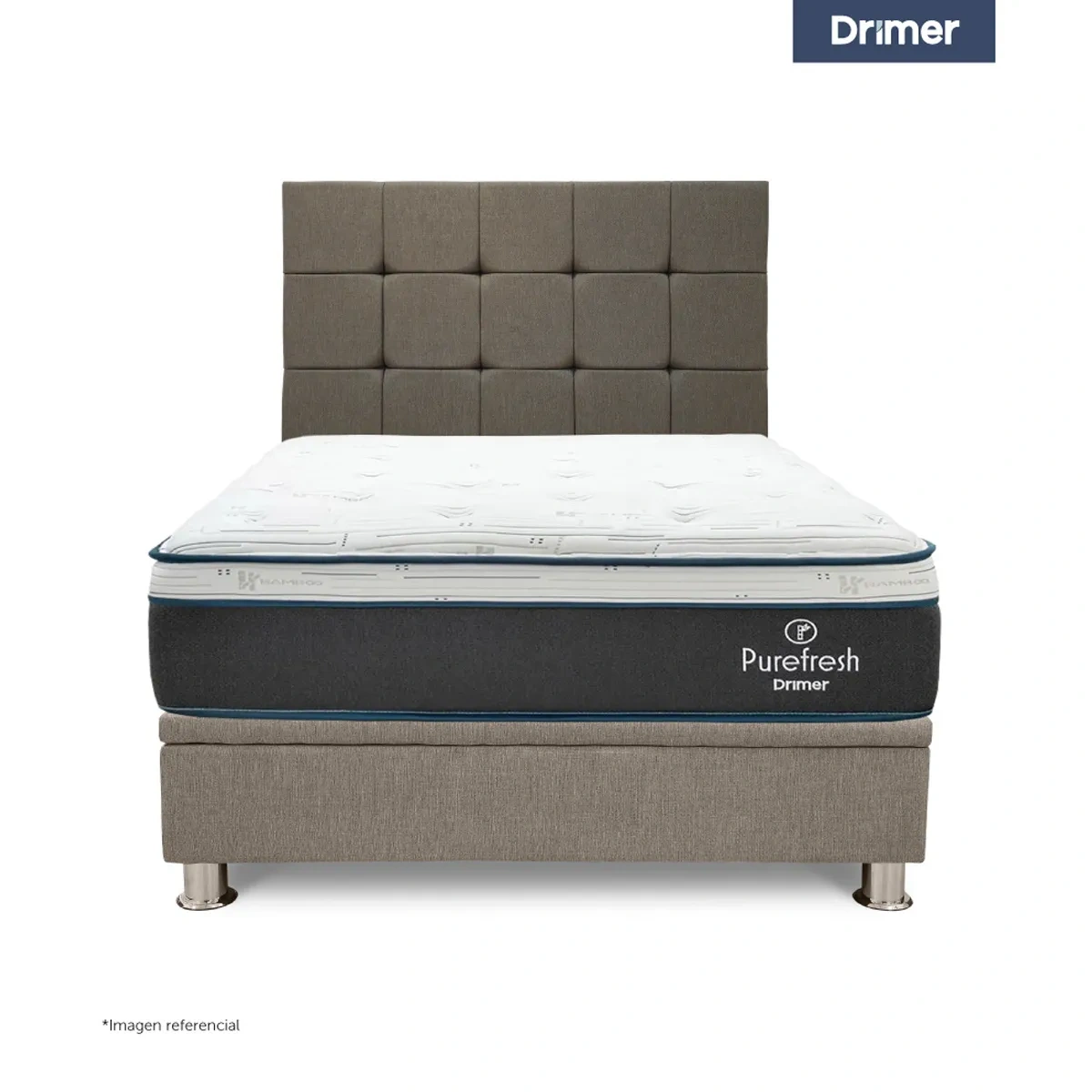 DORMITORIO BOXET DRIMER PURE FRESH QUEEN BEIGE - 2