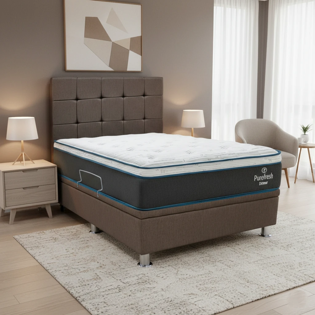 DORMITORIO BOXET DRIMER PURE FRESH QUEEN MARRÓN - 1