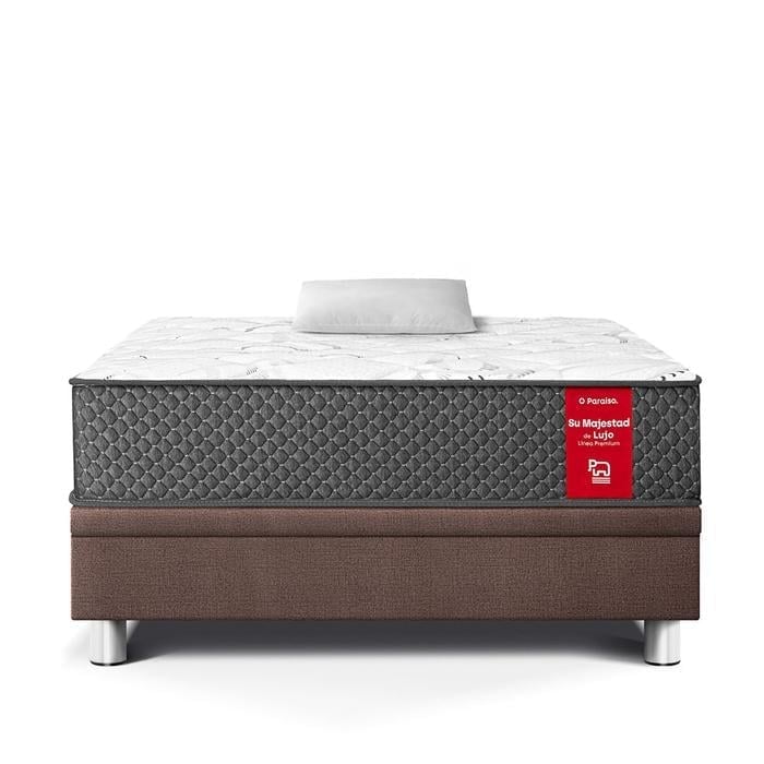 CAMA BOXET PARAISO SU MAJESTAD 1.5 PLAZAS CHOCOLATE - 2