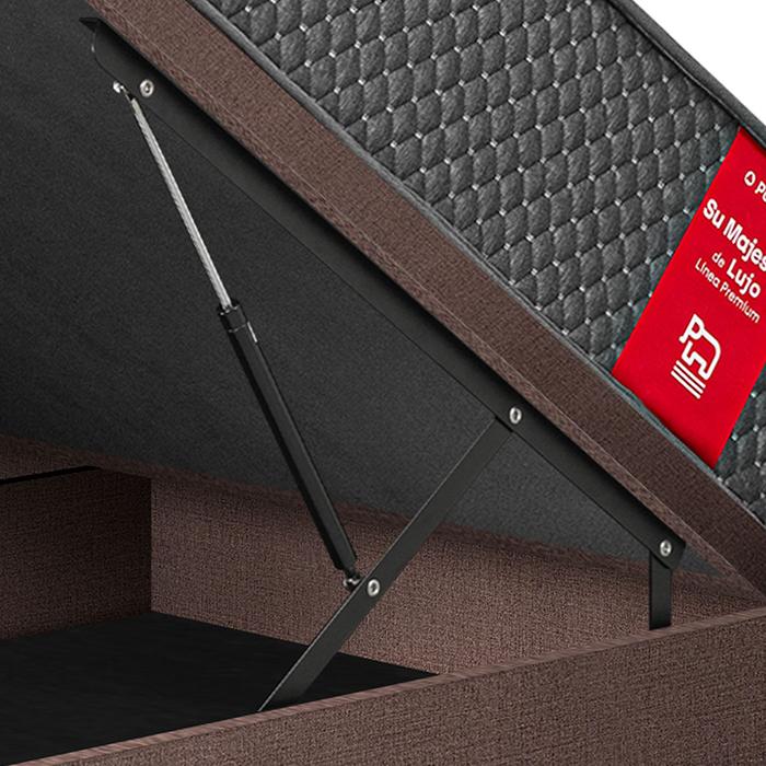 CAMA BOXET PARAISO SU MAJESTAD 2 PLAZAS CHOCOLATE - 4