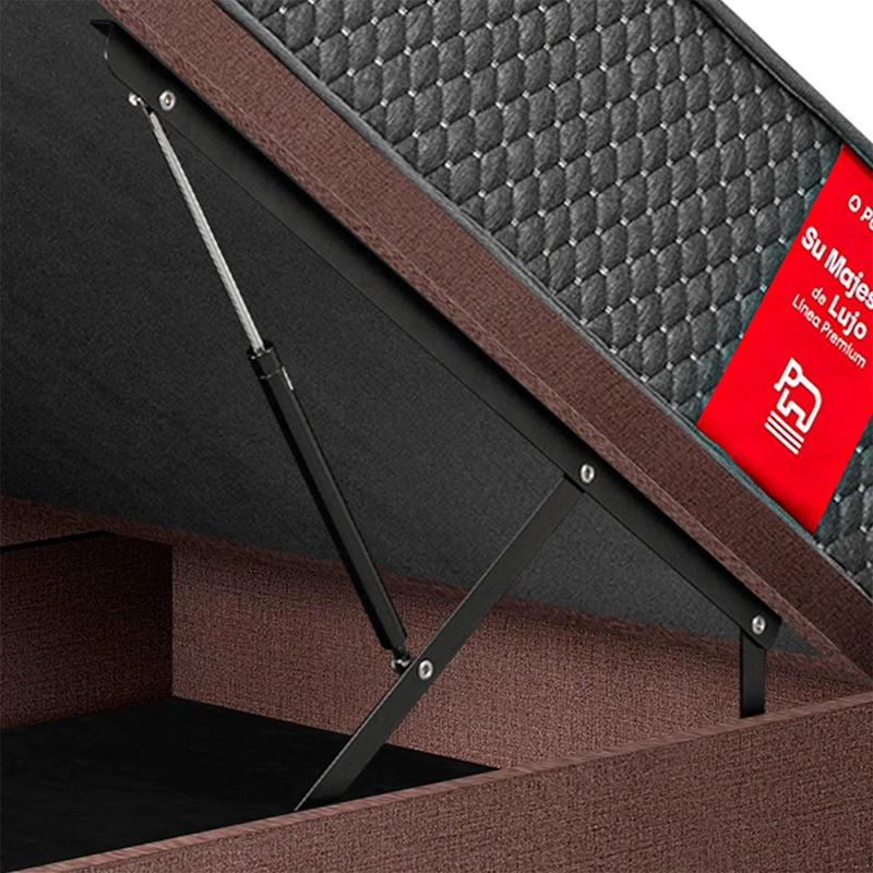 JUEGO DE DORMITORIO BOXET PARAISO SU MAJESTAD 1.5 PLAZAS CHOCOLATE - 4