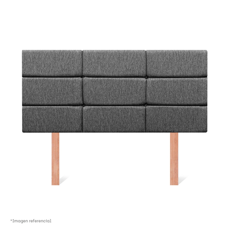 JUEGO DE DORMITORIO BOXET PARAISO SUPER STAR 1.5 PLAZAS GRIS - 5