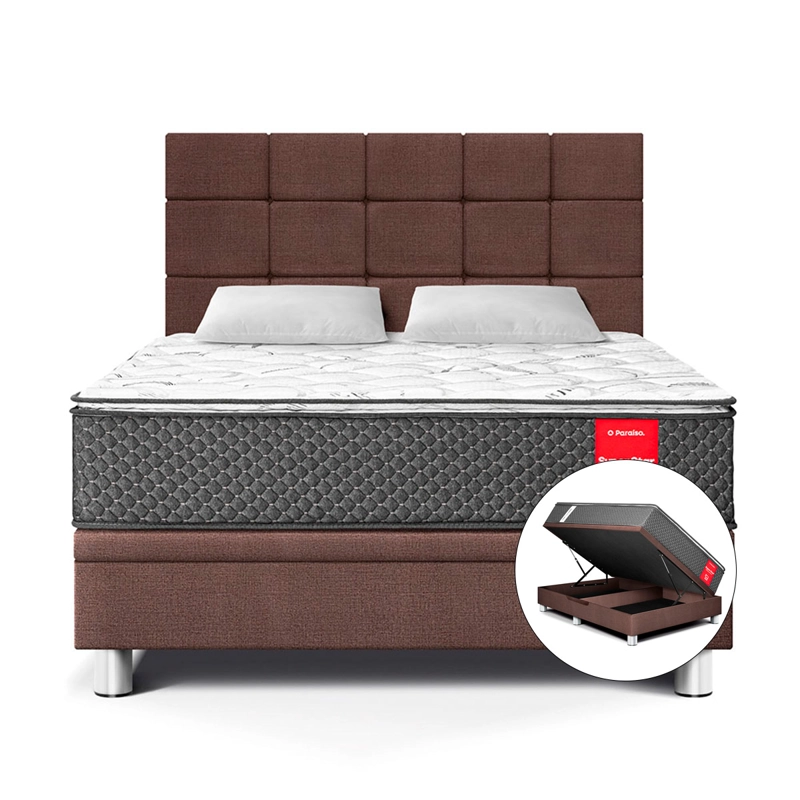 JUEGO DE DORMITORIO BOXET PARAISO SUPER STAR QUEEN CHOCOLATE - 1
