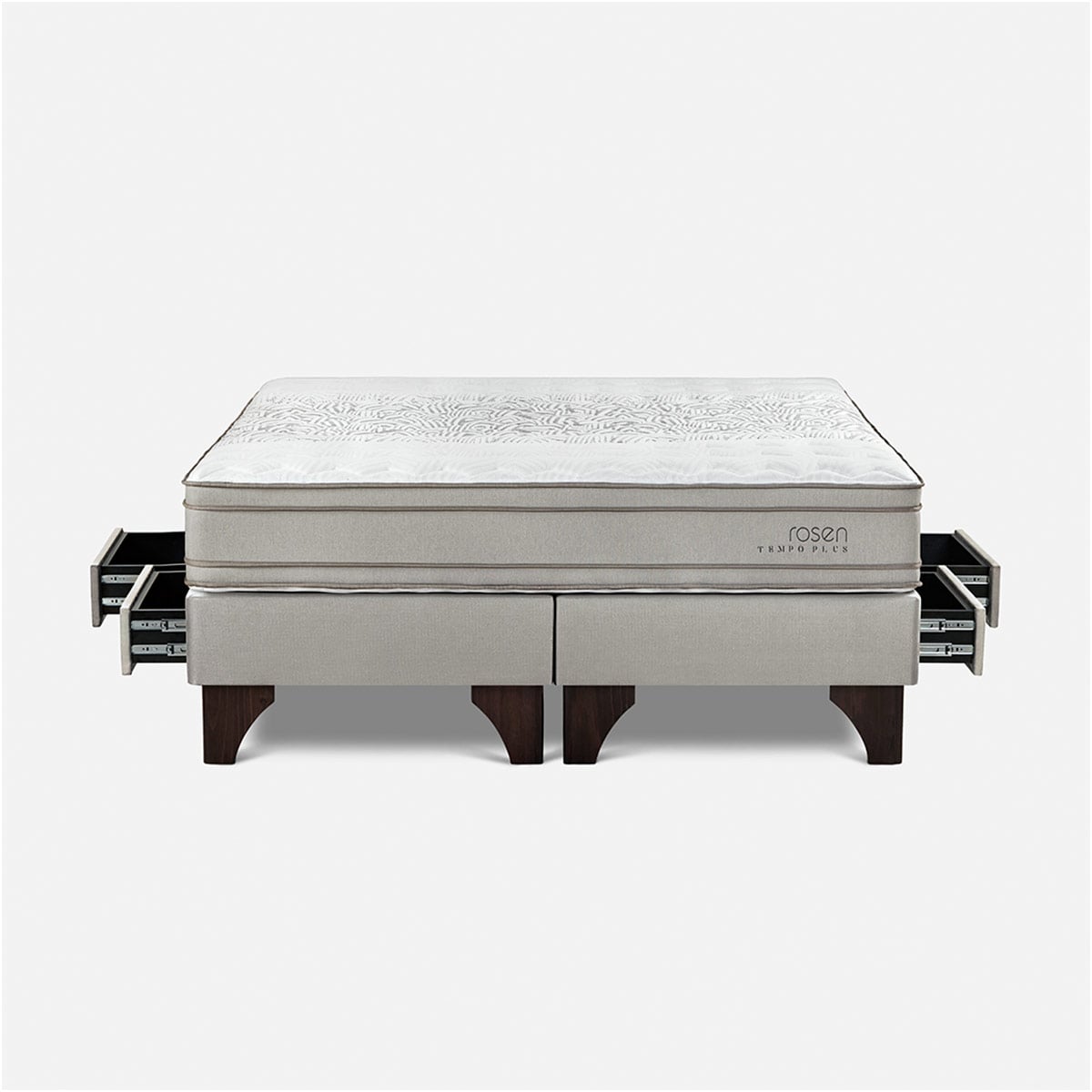 CAMA EUROPEA CON CAJONES ROSEN TEMPO PLUS QUEEN - 1