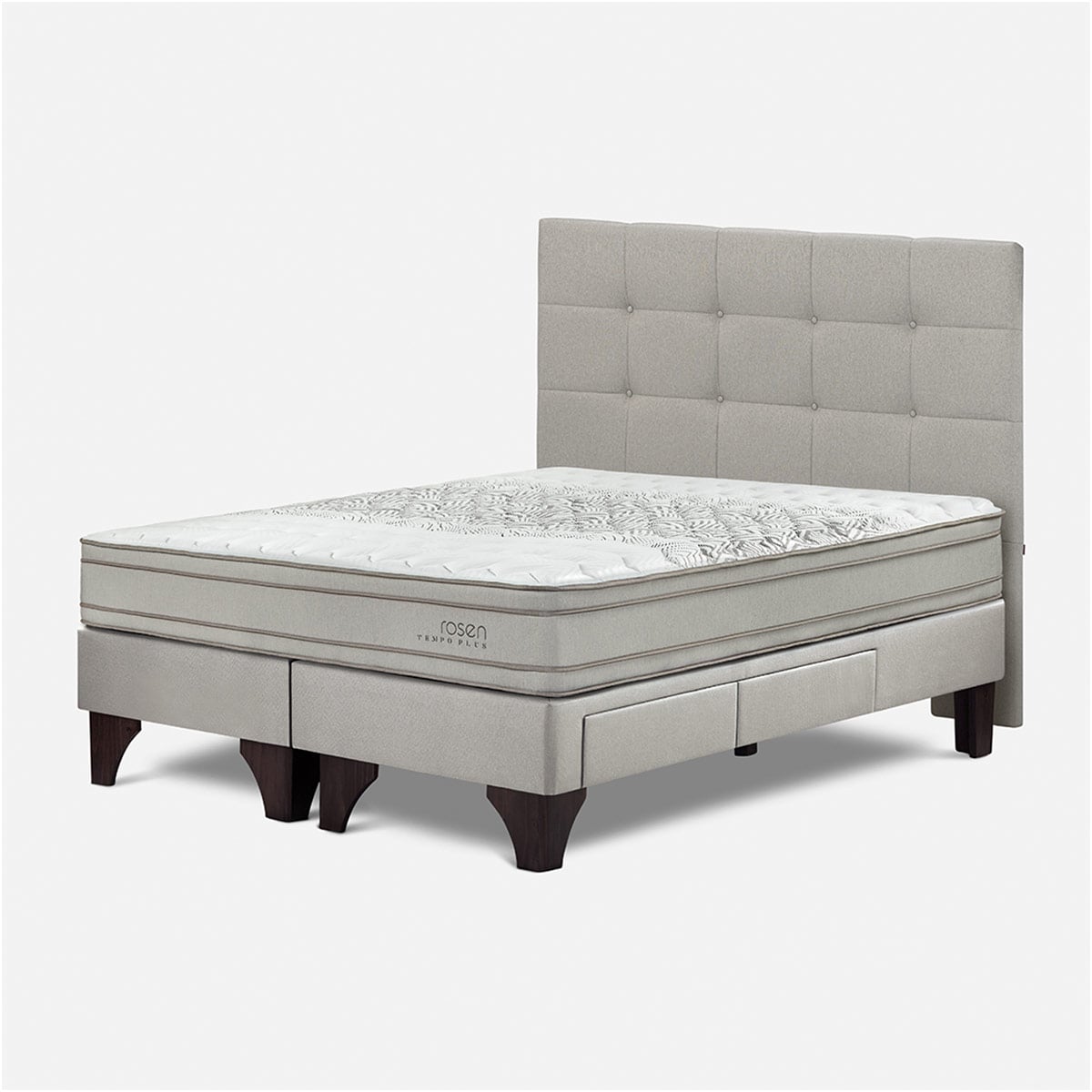DORMITORIO CON CAJONES ROSEN TEMPO PLUS QUEEN ISSEY NIEBLA - 2