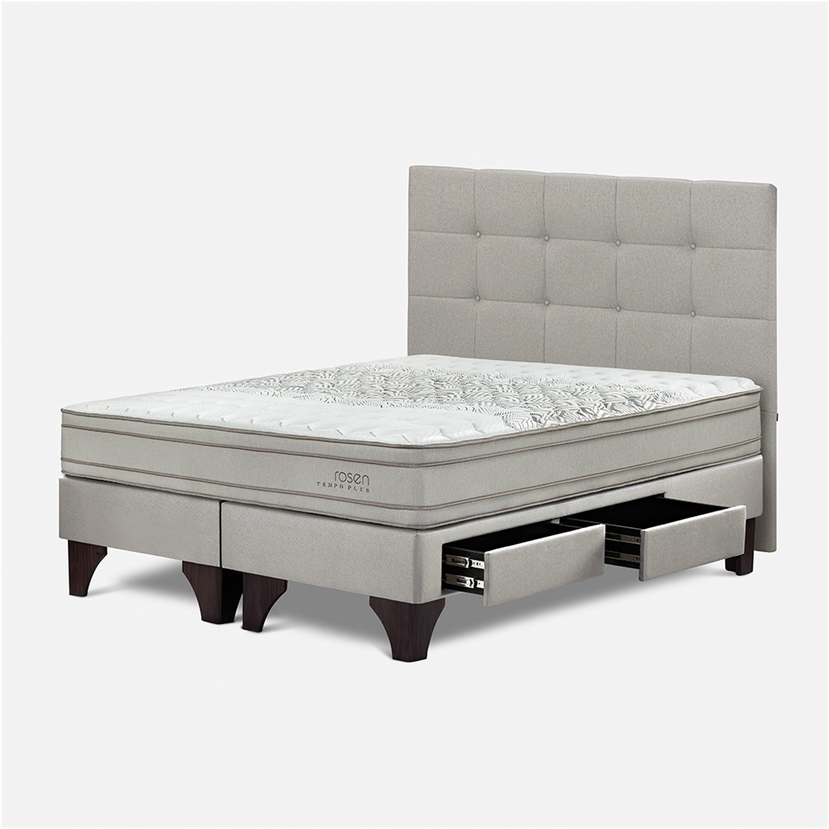 DORMITORIO CON CAJONES ROSEN TEMPO PLUS QUEEN ISSEY NIEBLA - 3