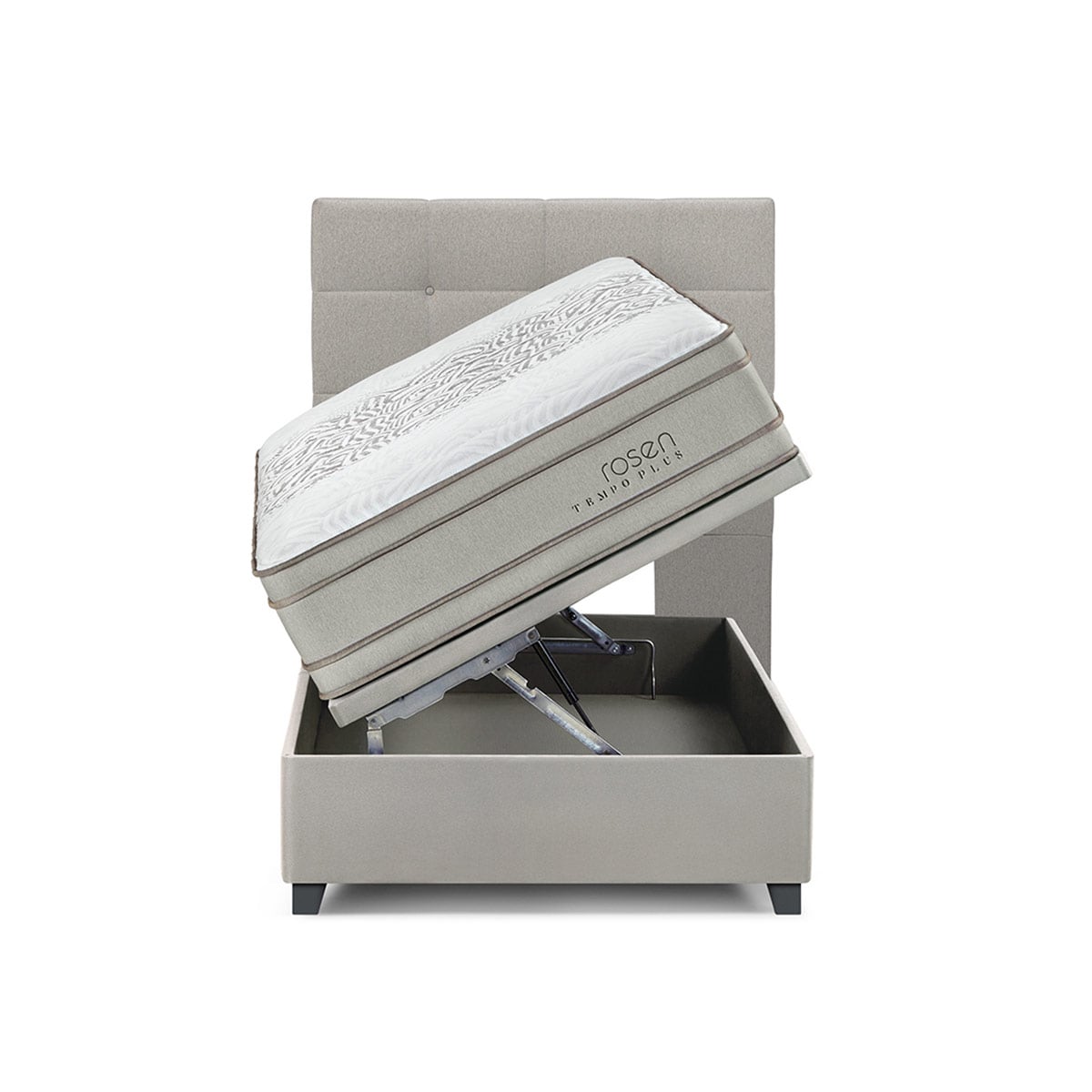 DORMITORIO BOXET ROSEN TEMPO PLUS 1.5 PLAZAS ISSEY NIEBLA - 4