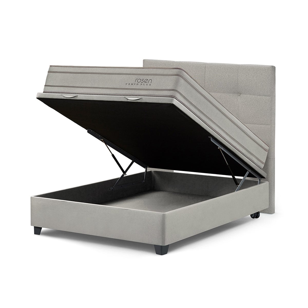 DORMITORIO BOXET ROSEN TEMPO PLUS 2 PLAZAS ISSEY NIEBLA - 1