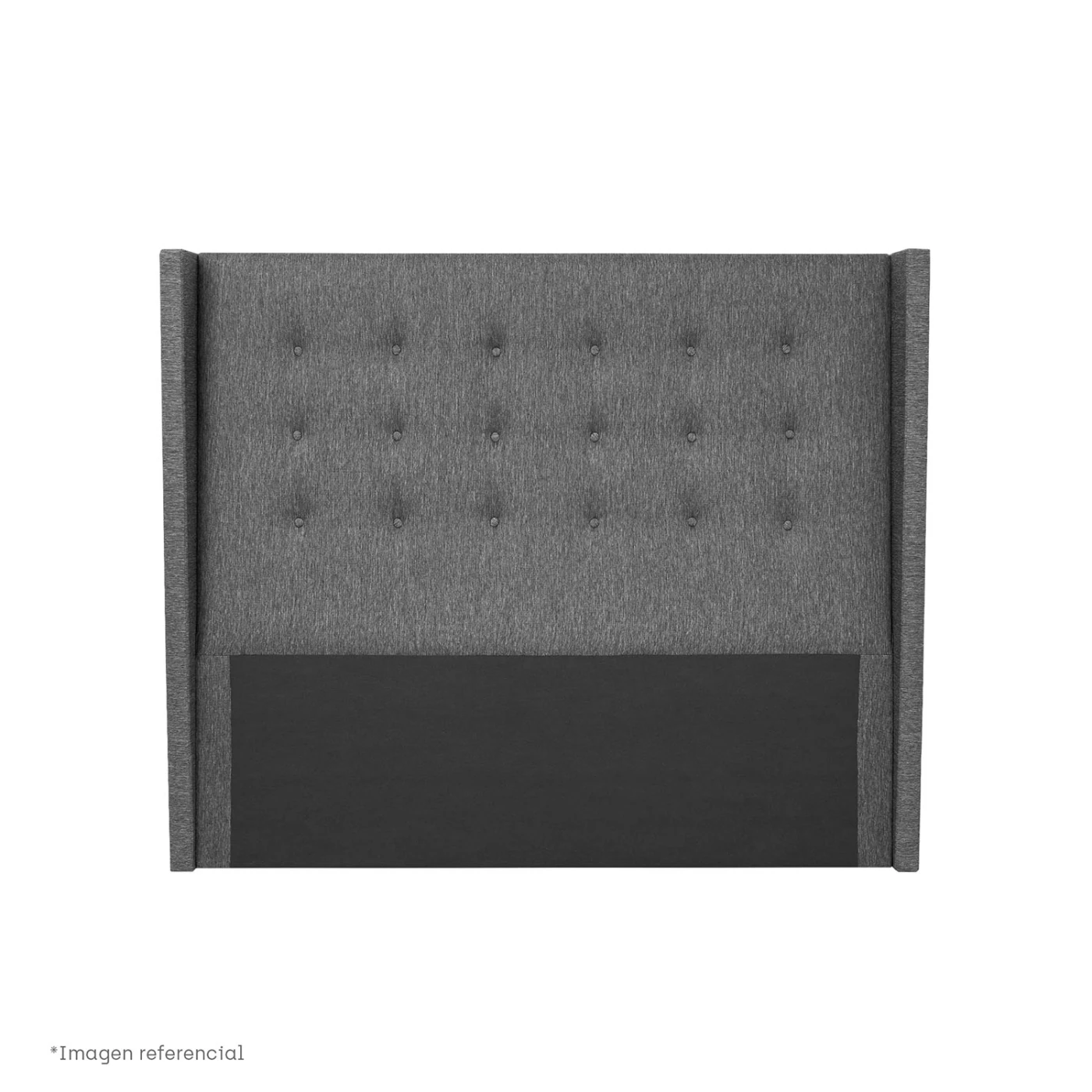 DORMITORIO BOXET PARAÍSO ROYAL CLOUD GOLD QUEEN GRIS + 2 ALMOHADAS VISCOELÁSTICAS - 5